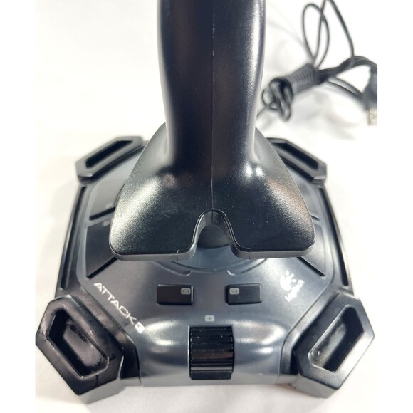 Logitech Attack 3 ATK3 J-UJ18 USB Joystick Gaming Controller Tested - Picture 7 of 10
